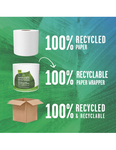 Papel Higiénico 2 Capas Seventh Generation 100% Reciclado 500 Hojas