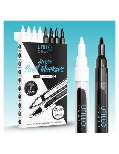 Bolígrafos de Pintura Acrílica Utillo Craft 0.7mm Paquete de 8