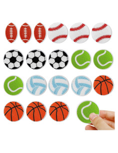 Kit de 18 Parches de Chenille LINKIM BOLLY para Ropa y Mochilas