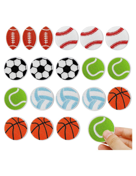 Kit de 18 Parches de Chenille LINKIM BOLLY para Ropa y Mochilas