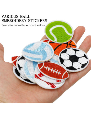 Kit de 18 Parches de Chenille LINKIM BOLLY para Ropa y Mochilas