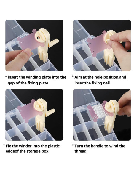 Organizador de Hilo de Bordado Drlmeio con 100 Bobinas y Etiquetas Organizador de Hilo de Bordado Drlmeio con 100 Bobinas y Etiquetas