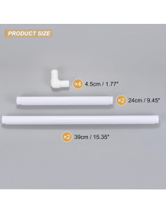 Aros de Bordado PATIKIL Reutilizables 27.94x43.18 cm PVC 2