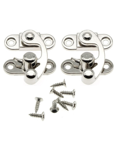 Cierre de Gancho Antiguo OZXNO 2-Pack 33x29mm Zinc Plata