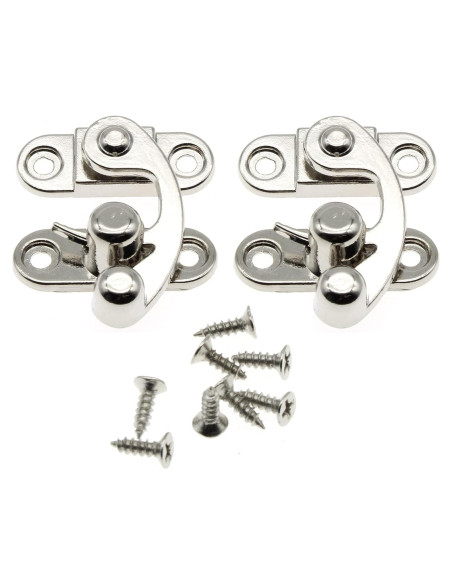 Cierre de Gancho Antiguo OZXNO 2-Pack 33x29mm Zinc Plata