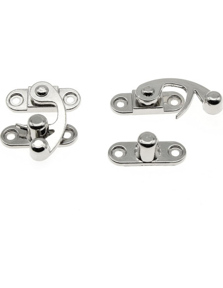 Cierre de Gancho Antiguo OZXNO 2-Pack 33x29mm Zinc Plata