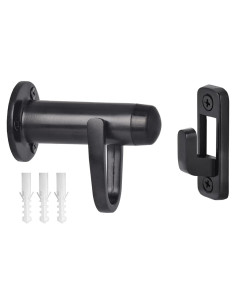 Gancho de Parada de Puerta HOMOTEK Alta Resistencia Negro