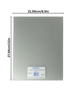 Película Retráctil Imprimible Grafix 50 Hojas 21.6x27.9cm 2