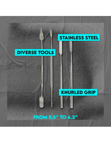 Juego de Espátulas de Acero Inoxidable SE - 4 Piezas