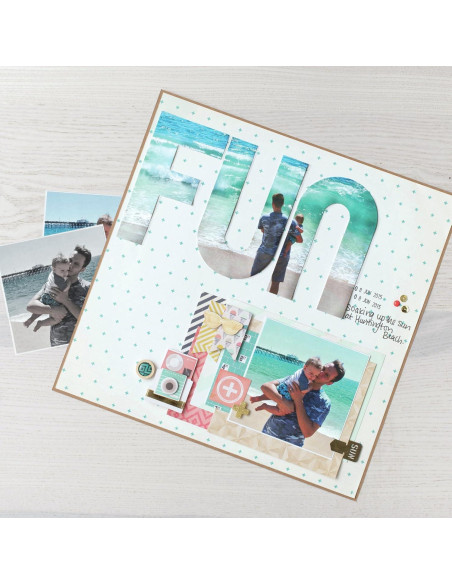 Tablero de Troquelado de Letras We R Memory Keepers 31.2x26 cm