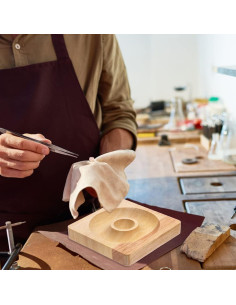 Tablero de Joyería de Madera COHEALI 2 Piezas 9.5x9.5cm 2