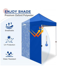 Pared lateral EAGLE PEAK 149.86x203.2 cm Azul para toldo 2