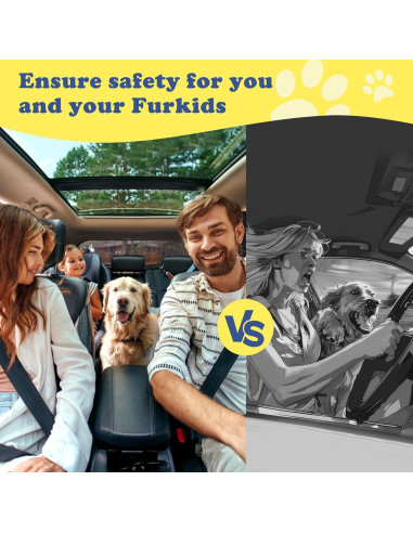 Cinturón de Seguridad para Perros IPETBA Ajustable Azul