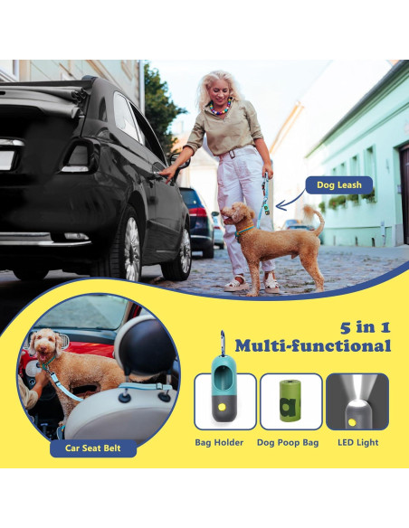 Cinturón de Seguridad para Perros IPETBA Ajustable Azul