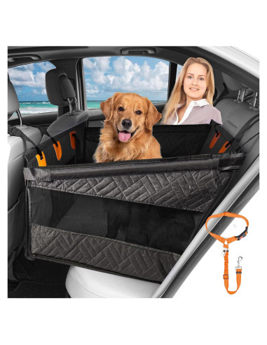 Asiento de Coche para Perros XUYEDOGLSH GZD2-BK Negro