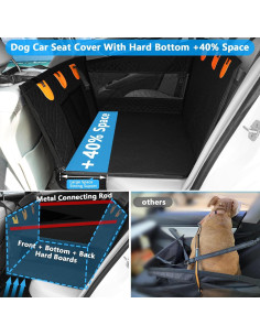 Asiento de Coche para Perros XUYEDOGLSH GZD2-BK Negro 2