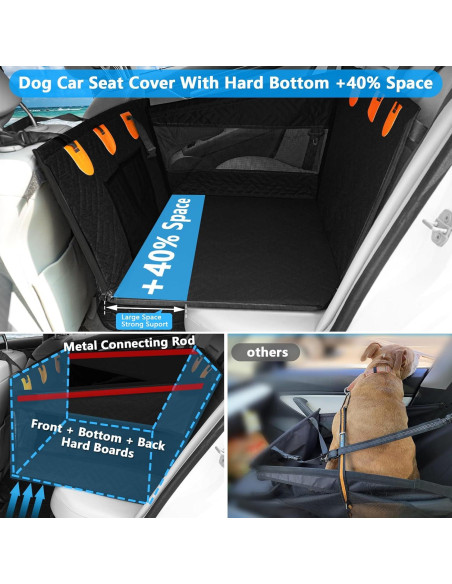Asiento de Coche para Perros XUYEDOGLSH GZD2-BK Negro