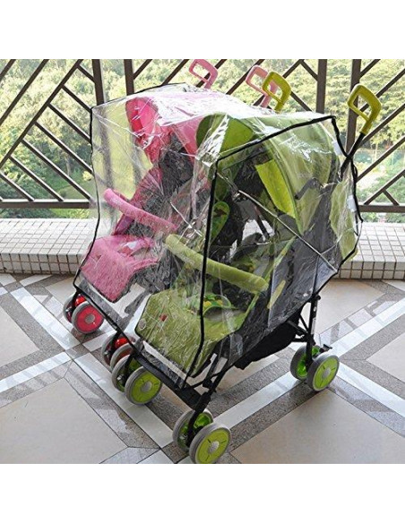 Capa de Lluvia Universal Aligle para Cochecito Doble 78.74x40.64cm