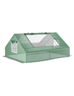 Invernadero Mini Outsunny 1.8m x 1.4m x 0.8m con Cremallera