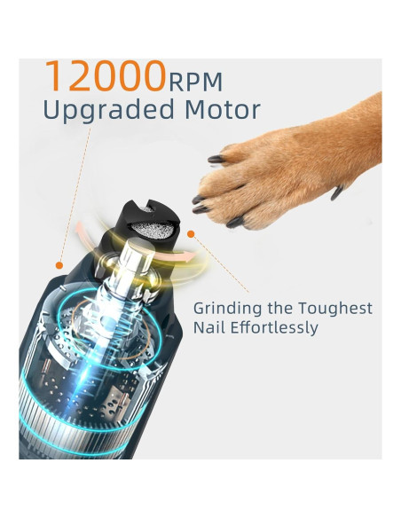 Muela de Uñas para Perros Pedgogo 6 Velocidades 12000RPM