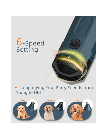 Muela de Uñas para Perros Pedgogo 6 Velocidades 12000RPM