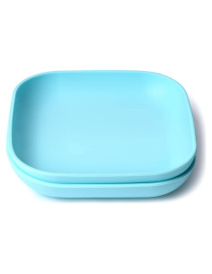 Platos de Silicona BABELIO para Niños - Paquete de 2, 18.5 cm