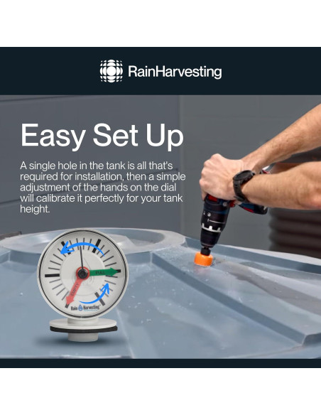 Medidor de Tanque Captación de Lluvia TATG02 - Nivel de Agua 2.44m