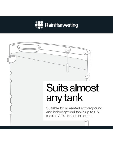 Medidor de Tanque Captación de Lluvia TATG02 - Nivel de Agua 2.44m