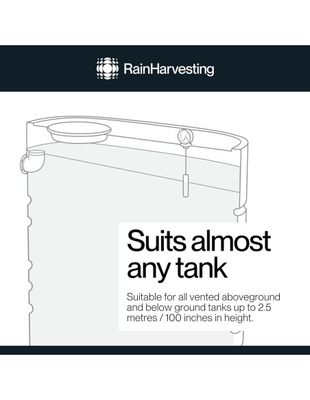 Medidor de Tanque Captación de Lluvia TATG02 - Nivel de Agua 2.44m