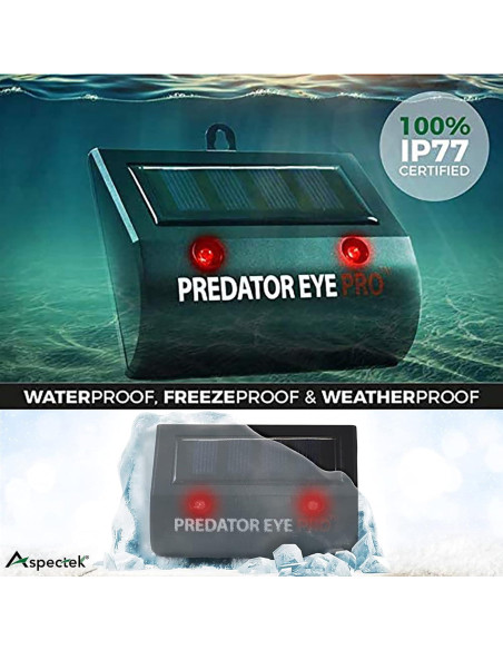 Luz Repelente Solar ASPECTEK Predator Eye PRO - 2 Unidades