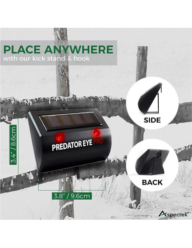 Luz Repelente Solar ASPECTEK Predator Eye PRO - 2 Unidades