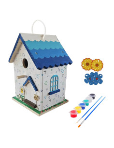 Kit Casa para Aves DIY Lalafancy - Madera, 26.4x17x18.5cm