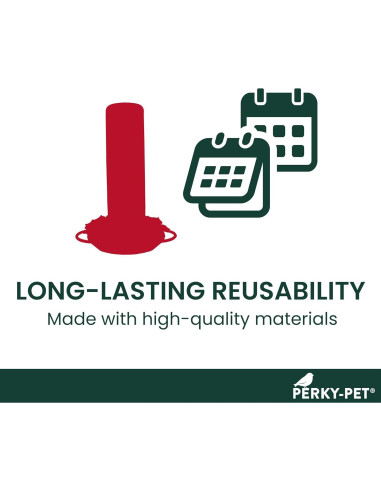 Alimentador de Colibríes de Vidrio Perky-Pet 455-2 414 ml Rojo