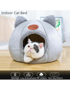 Cama para Gatos KooTeedd L Gris 36.1x36.1x36.1 cm 2