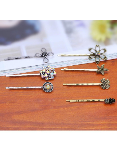 10 Pinzas para el Cabello TEEMI Vintage Hipoalergénicas 16.8 cm