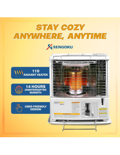 Calentador Portátil de Keroseno Sengoku HeatMate HMN-110 35.22 m 2