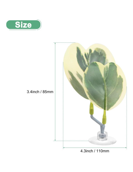Almohadilla de Hoja para Peces Betta M METERXITY 85x110mm