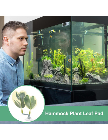 Almohadilla de Hoja para Peces Betta M METERXITY 85x110mm