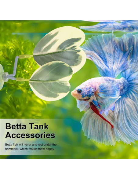 Almohadilla de Hoja para Peces Betta M METERXITY 85x110mm