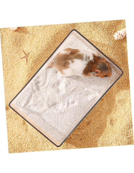 Caja de Baño de Arena para Hámster BESPORTBLE Acrílico 15.5x10.5cm Caja de Baño de Arena para Hámster BESPORTBLE Acrílico 15.5x10.5cm