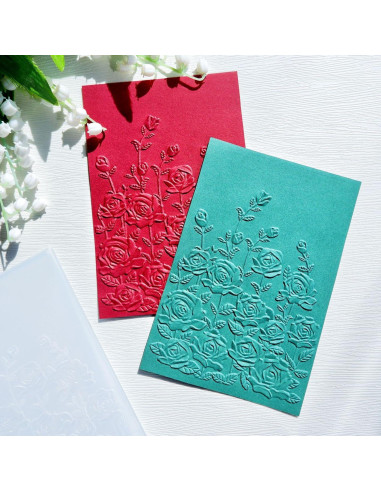 Plantilla Embossing Plástico Lily Craft 11.4x16 cm Rosa