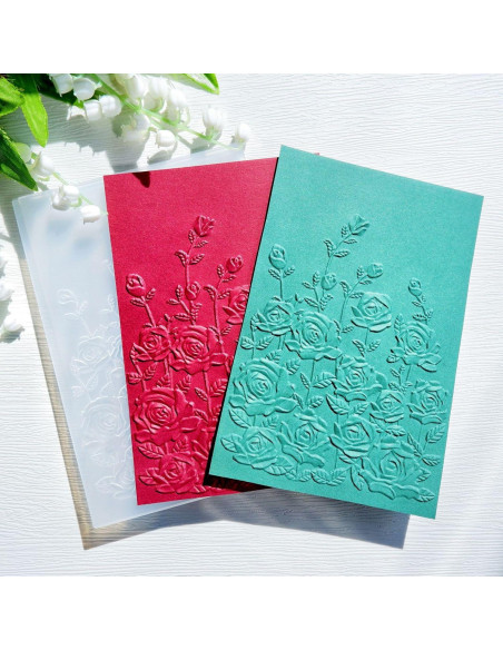 Plantilla Embossing Plástico Lily Craft 11.4x16 cm Rosa