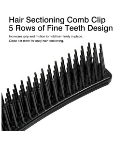 Clip de Pelo Negro Zoolinn - 2 Paquetes - 14.5 cm 2