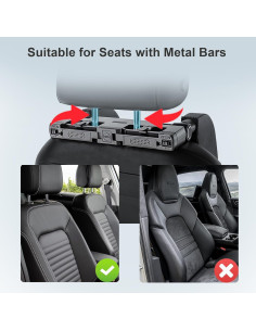 Almohada reposacabezas coche Belmeri ajustable 180 beige 2