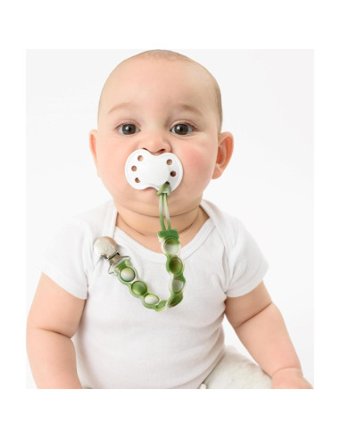 Clip para Chupete BooginHead PaciGrip Sensory Verde 100% Silicona