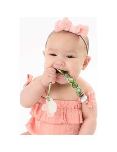 Clip para Chupete BooginHead PaciGrip Sensory Verde 100% Silicona