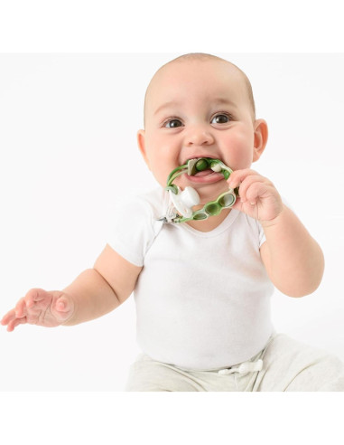 Clip para Chupete BooginHead PaciGrip Sensory Verde 100% Silicona