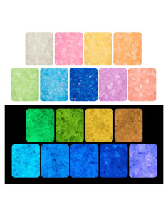 KISSITTY Chips de Vidrio Luminiscentes 90g 4-11mm Decoración