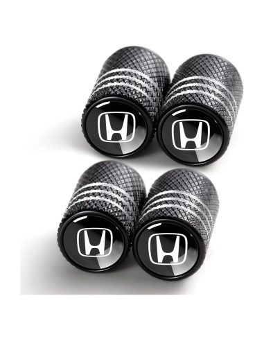 Tapa de Válvula de Neumático YUIQIEUY 4 Piezas Aluminio Negro