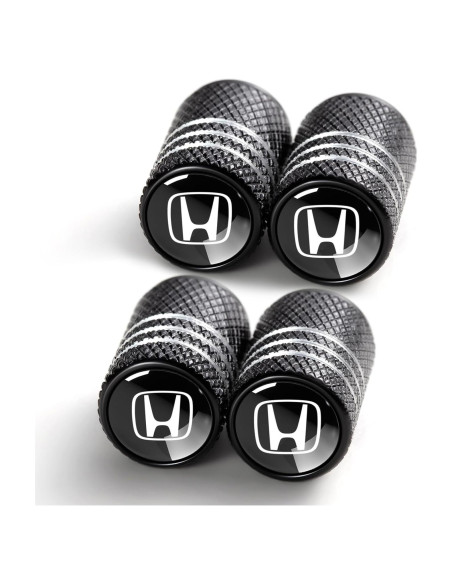 Tapa de Válvula de Neumático YUIQIEUY 4 Piezas Aluminio Negro